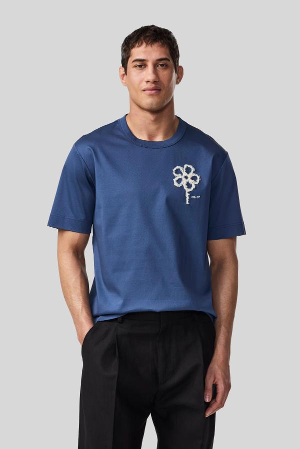 T-shirt NN.07 Blauw
