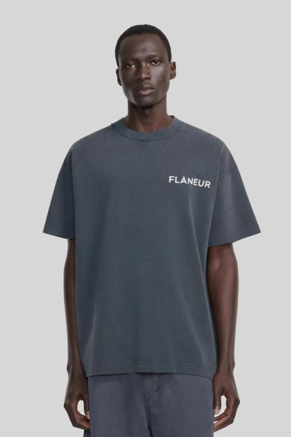 T-shirt Flaneur Grijs