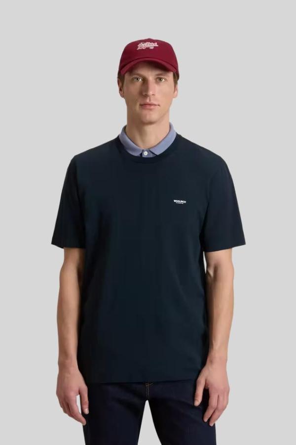 T-shirt Woolrich Blauw