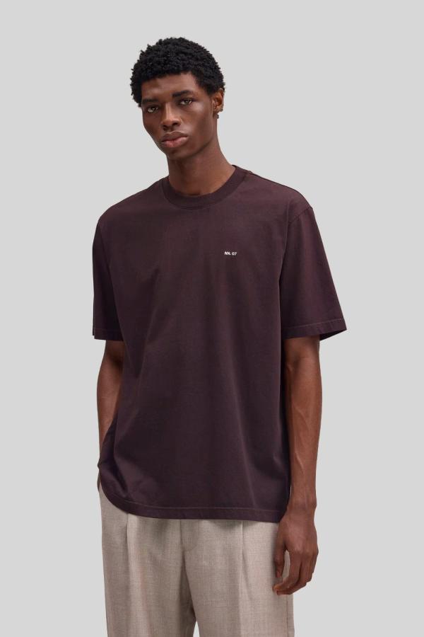 T-shirt NN.07 Donkerbruin