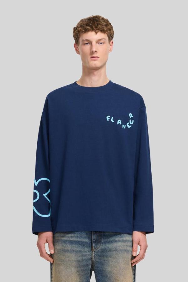 Longsleeve Flaneur Blauw
