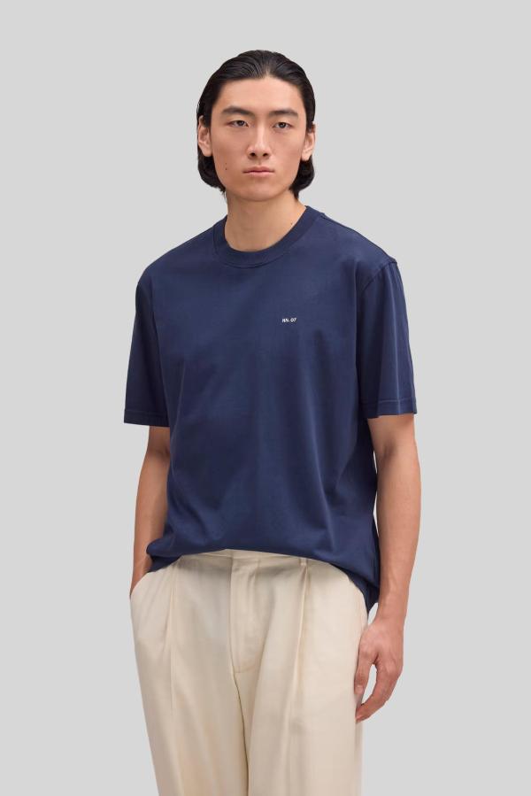 T-shirt NN.07 Blauw