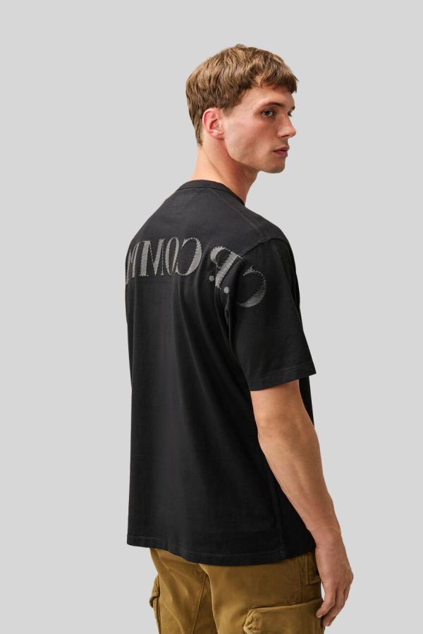 T-shirt CP Company Zwart