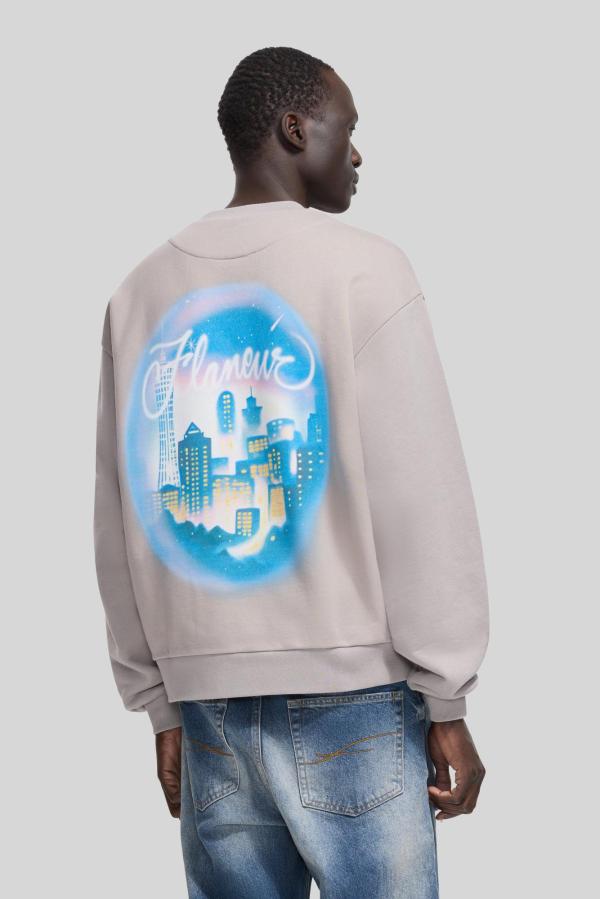 Sweater Flaneur Lichtgrijs