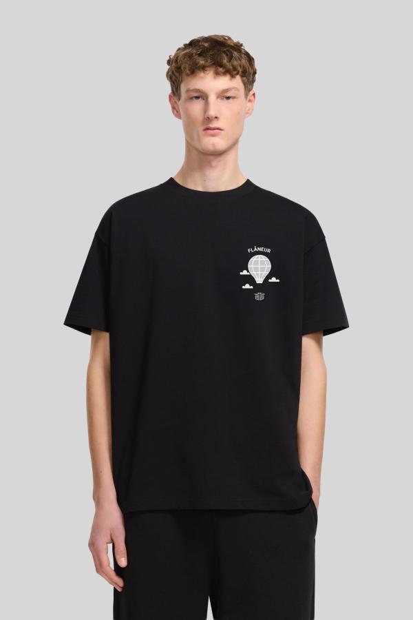 T-shirt Flaneur Zwart
