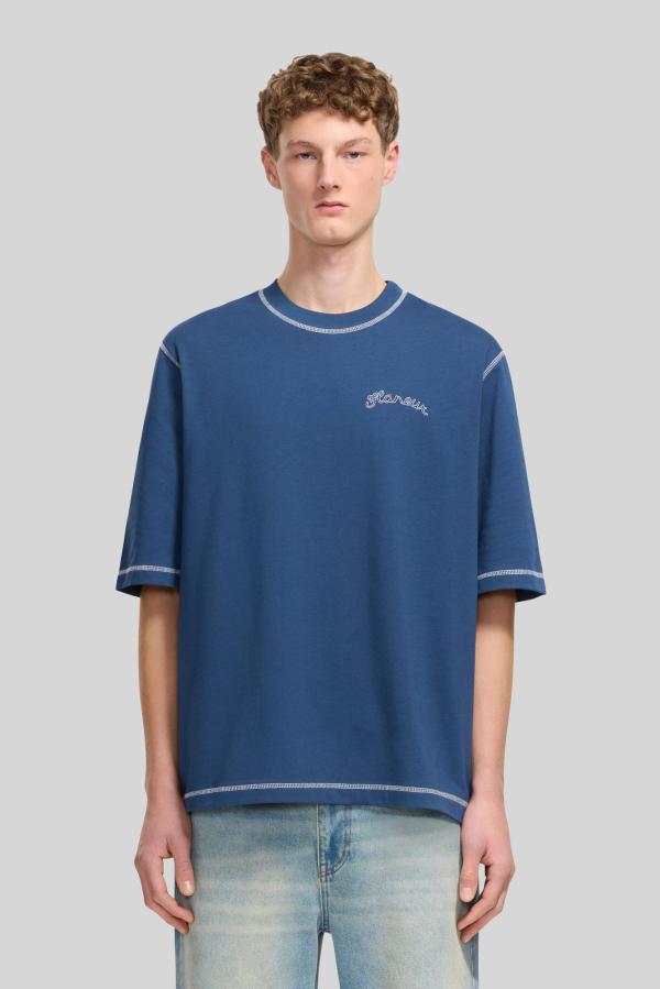 T-shirt Flaneur Blauw