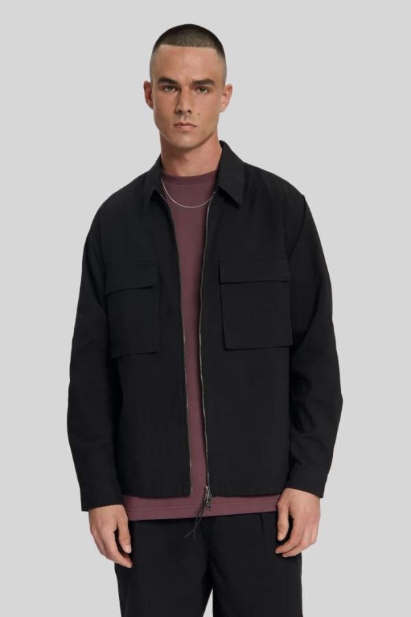 Overshirt Law of the Sea Zwart